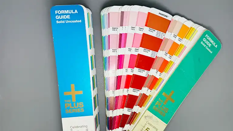 Pantone color swatches solid coated and uncoated