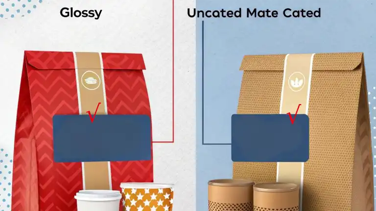 Glossy vs matte coated paper bags comparison