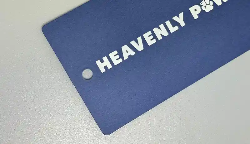 Blue paperboard surface with smooth finish ideal for premium printing