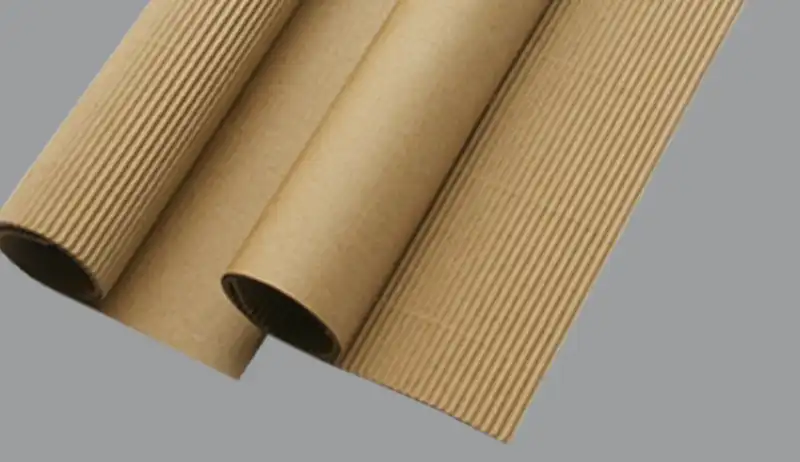 Natural brown E flute corrugated sheets with small flute pattern