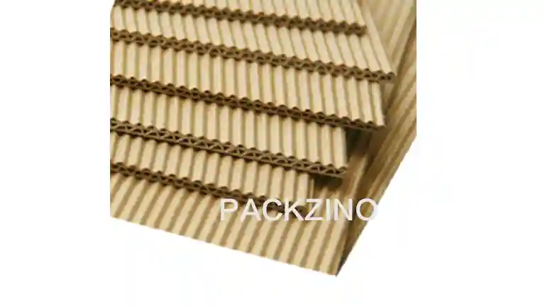 Stacked corrugated cardboard sheets for durable packaging