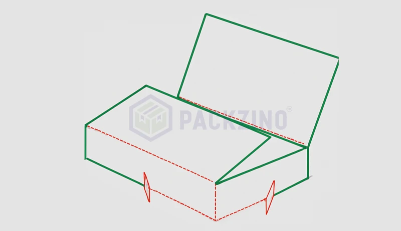 Full overlap carton structure with extended flaps for extra protection.