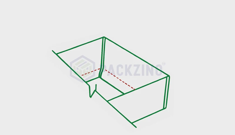 Basic paperboard tray structure with fold-in sidewalls.