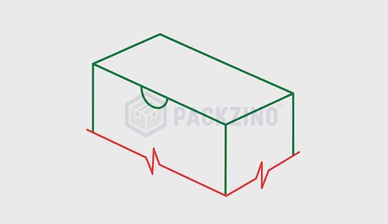 Thumb cut-out on box front panel for easy opening and grip.