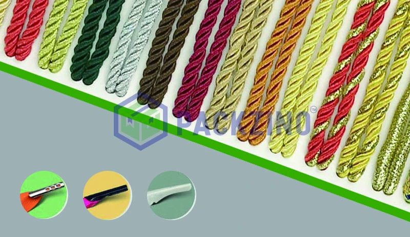 Assorted twisted ropes in metallic and matte finishes