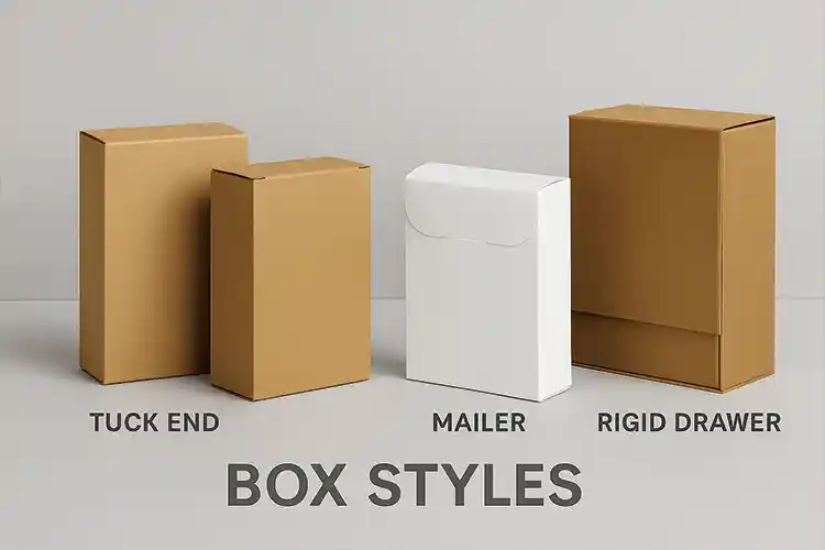 Coffee packaging box styles for retail and shipping