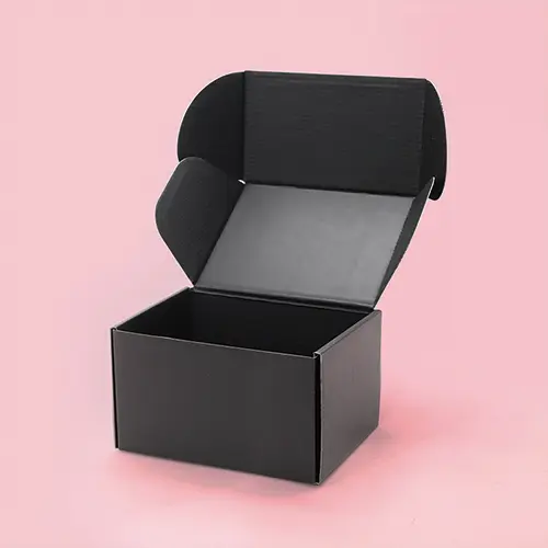Black coffee subscription mailer box for secure delivery and branding