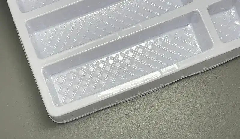 PS insert tray for electronic accessories or display trays