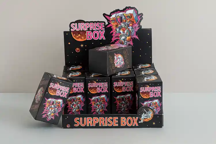 Toy display packaging corrugated box for retail