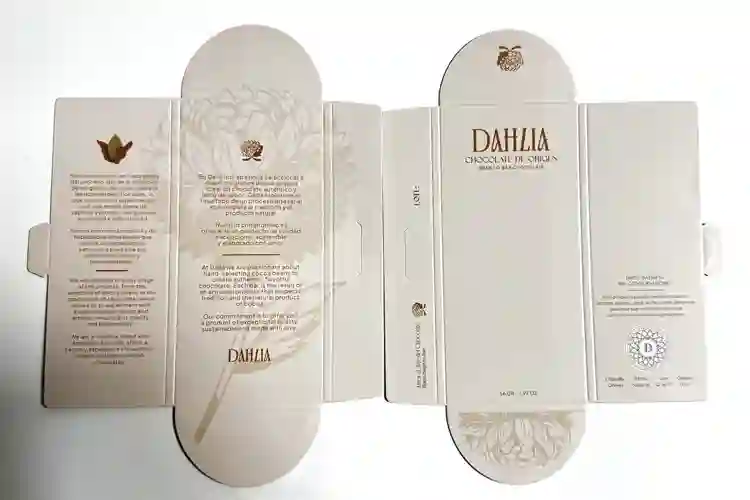 C2S SBS boxes printed on both sides for luxury perfume and cosmetic packaging applications.