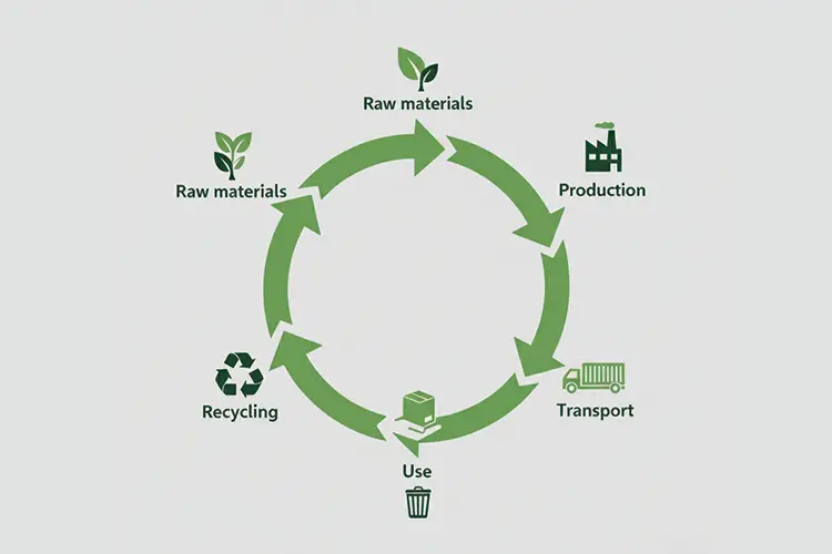 Lifecycle analysis of eco-friendly packaging from raw materials to recycling