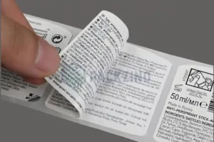 Eco-friendly label materials displayed together, showing paper, film, and multi-layer labels to demonstrate how sustainable label construction works in real production.