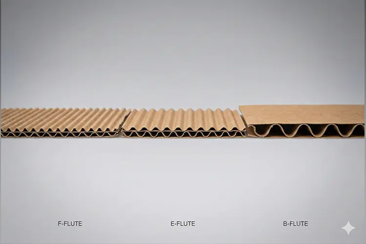 corrugated board f flute e flute b flute structure