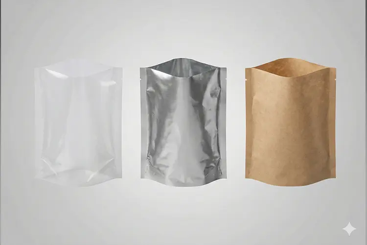 inner pouches in pe aluminum and kraft paper